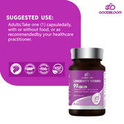 GOODBLOOM Longevity Vitamin Supporting Cellular Energy, Defense & Renewal